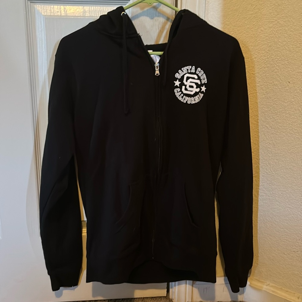 Santa cruz black soft hoodie